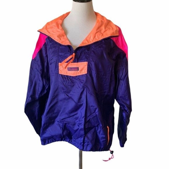 columbia pink windbreaker